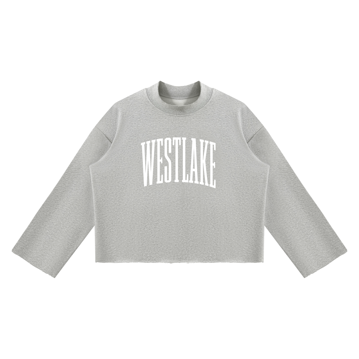 Mock Neck Boxy Sweatshirt