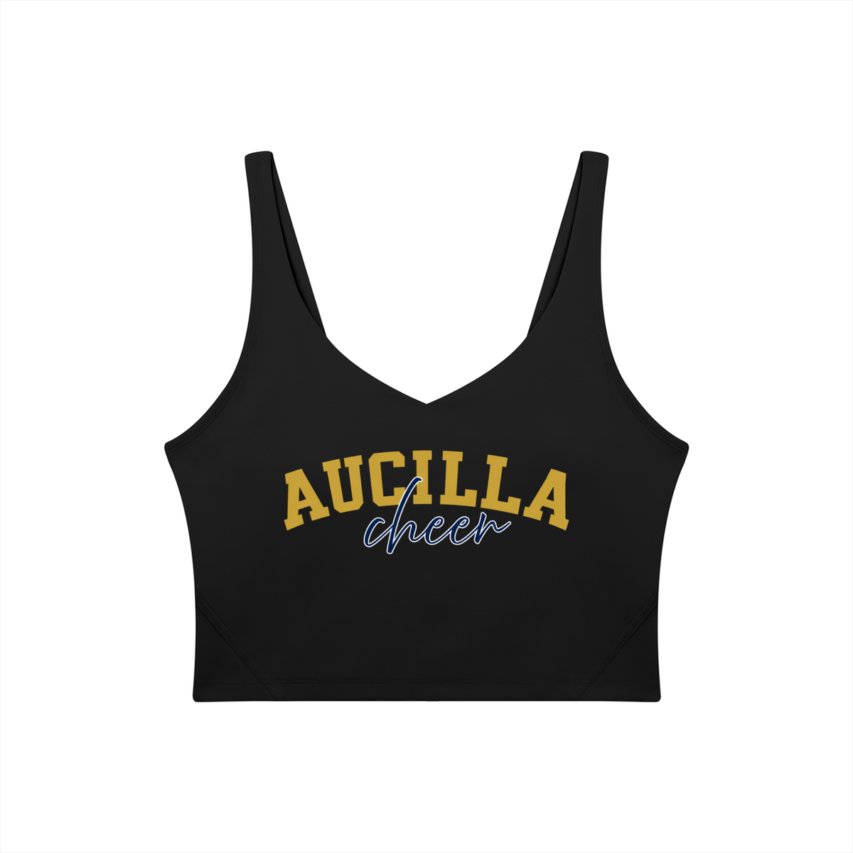 Cursive Aucilla Women's V-Neck Yoga Sports Bra