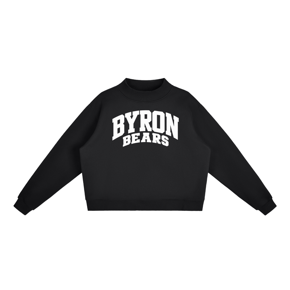 Essential Fleece Mock-Neck Crew Sweatshirt