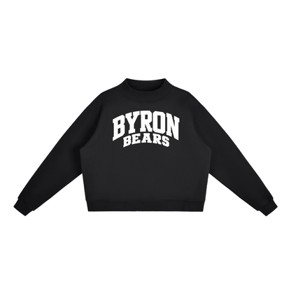 Essential Fleece Mock-Neck Crew Sweatshirt