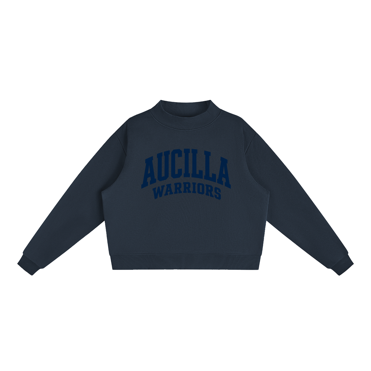 Basic 2 Aucilla Essential Fleece Mock-Neck Crew Sweatshirt
