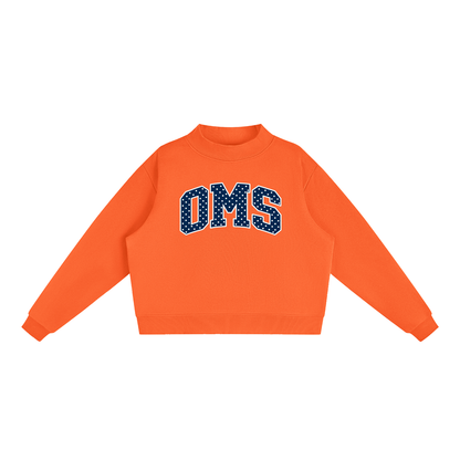 Essential Fleece Mock-Neck Crew Sweatshirt