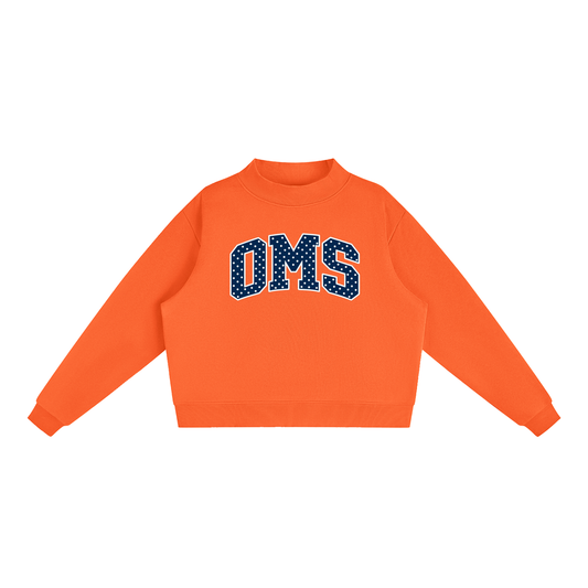Essential Fleece Mock-Neck Crew Sweatshirt