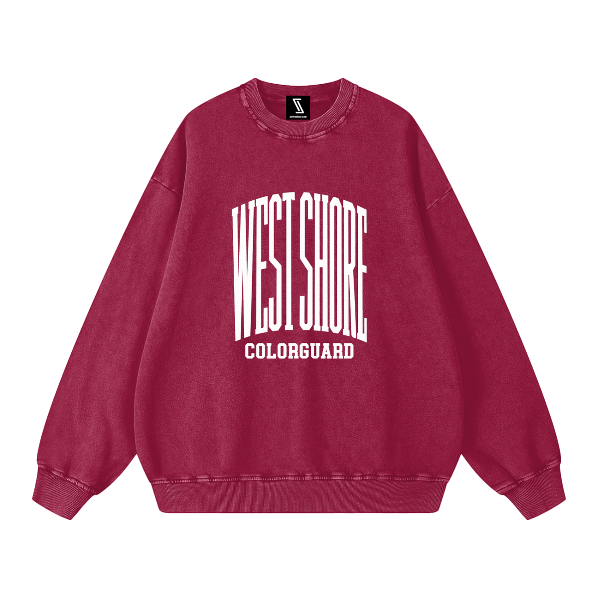 Basic 3 West Shore Snow Washed Oversized Sweatshirt
