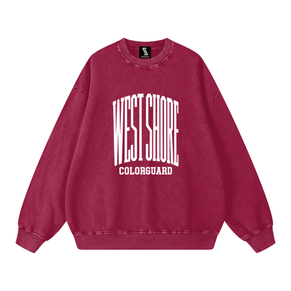 Basic 3 West Shore Snow Washed Oversized Sweatshirt