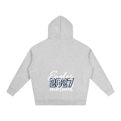 Cursive Front Oakland Middle Oversize Fleeced Hoodie