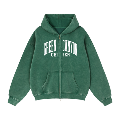 Zip-Through Boxy Hoodie