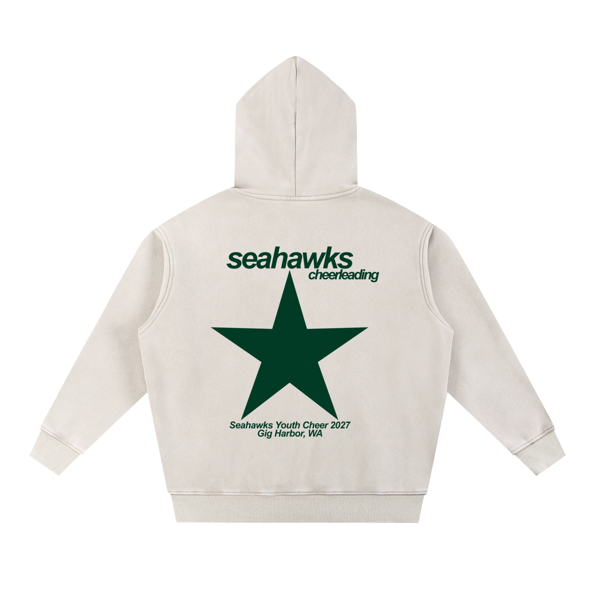 Big Star Seahawks Snow Wash Fleece Oversize Hoodie