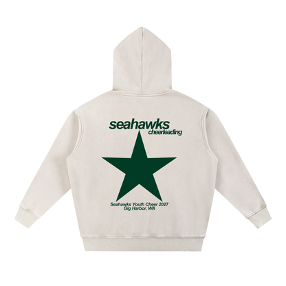 Big Star Seahawks Snow Wash Fleece Oversize Hoodie