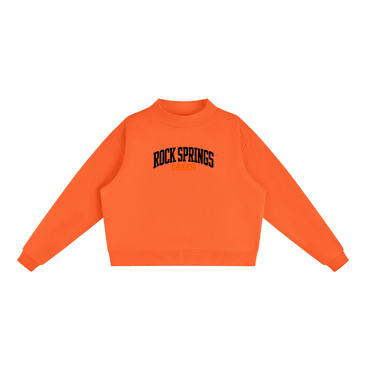 Essential Fleece Mock-Neck Crew Sweatshirt