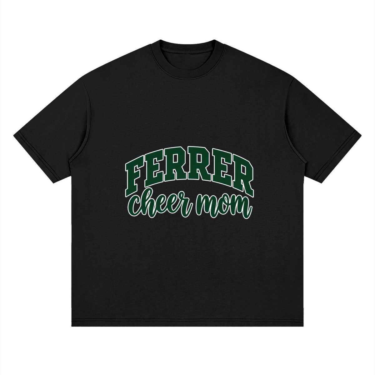 Cheer Mom St Vincent Ferrer Oversized Drop Shoulder T-Shirt
