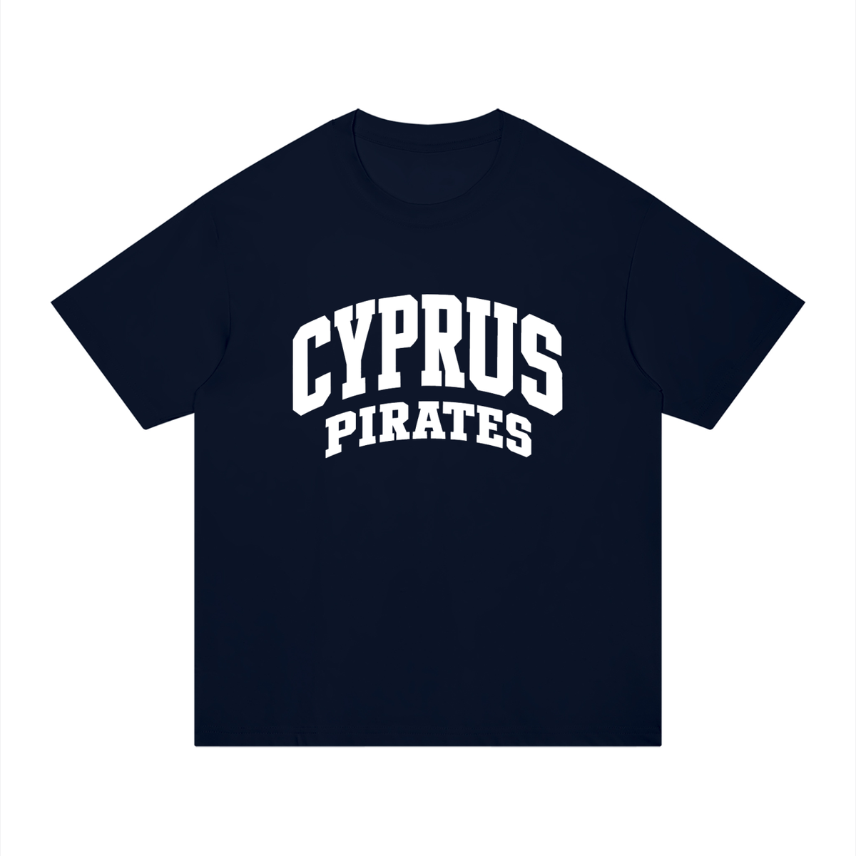 Basic 2 White Cyprus Unisex Regular Fit Cotton T-Shirt