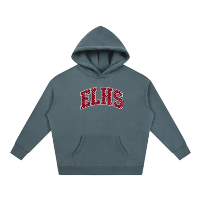 Polka Dot East Lyme Oversize Fleeced Hoodie