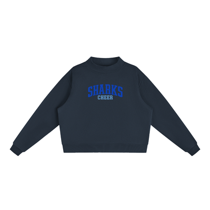 Basic 1 Saint James Essential Fleece Mock-Neck Crew Sweatshirt (printed)
