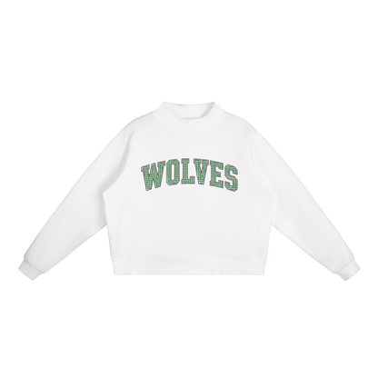 Gingham Wolves Mockneck