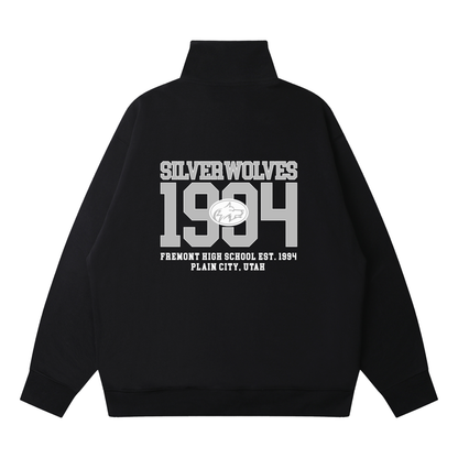 Quarter-Zip Drop Shoulder Sweatshirt