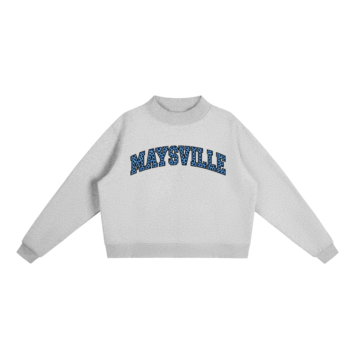 Cheetah Maysville Essential Fleece Mock-Neck Crew Sweatshirt