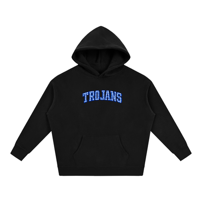 Cursive Front Silver Valley Oversize Fleeced Hoodie