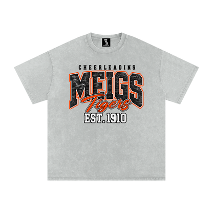Vintage Meigs County Snow Washed Oversized Cotton T-Shirt
