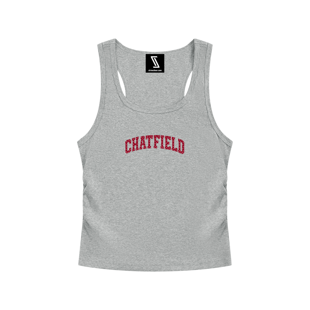 Polka Dot Chatfield Women’s Ruched Tank Top