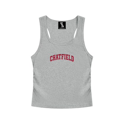Polka Dot Chatfield Women’s Ruched Tank Top