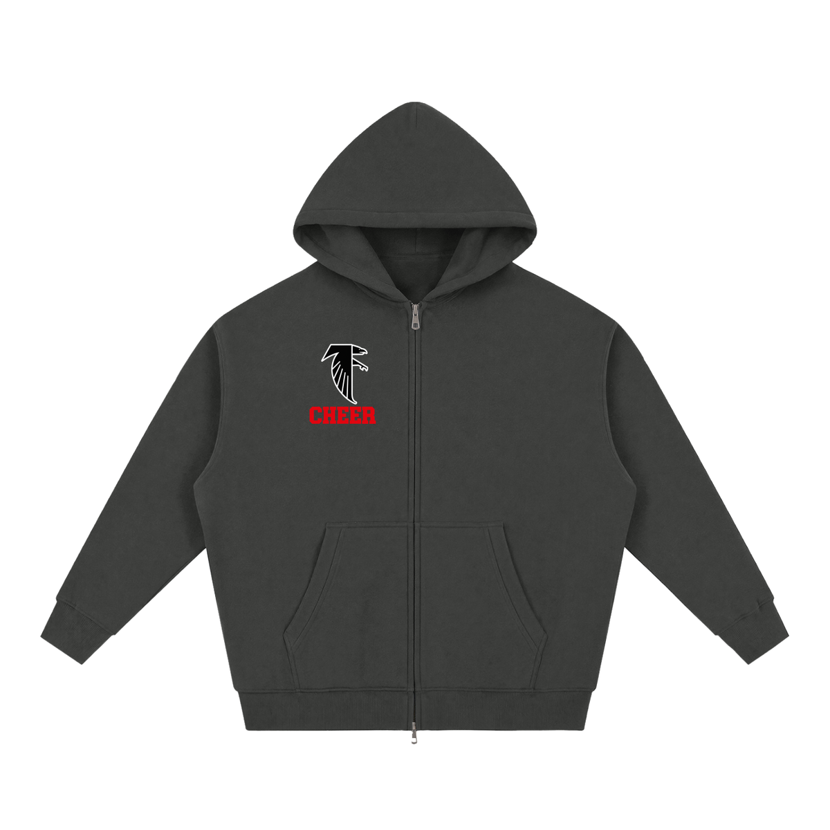Simple Fitch Essential Fleece Zip-Through Hoodie new