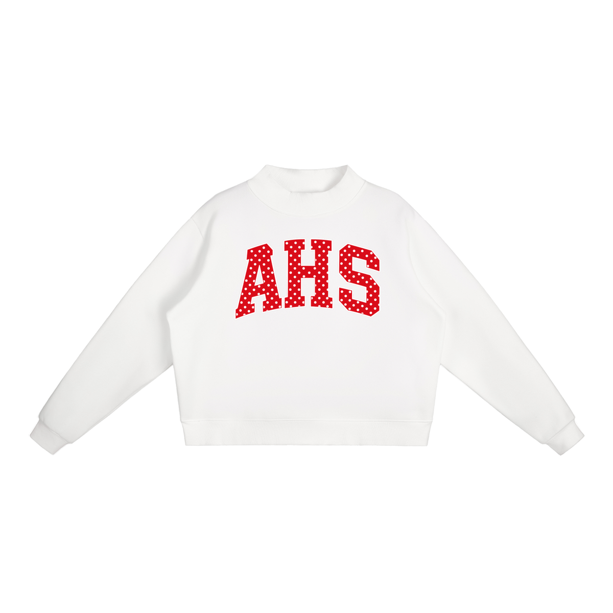 Essential Fleece Mock-Neck Crew Sweatshirt