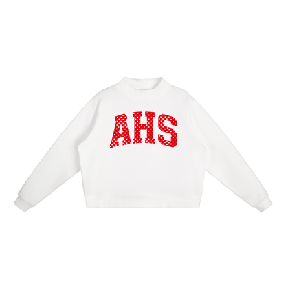 Essential Fleece Mock-Neck Crew Sweatshirt