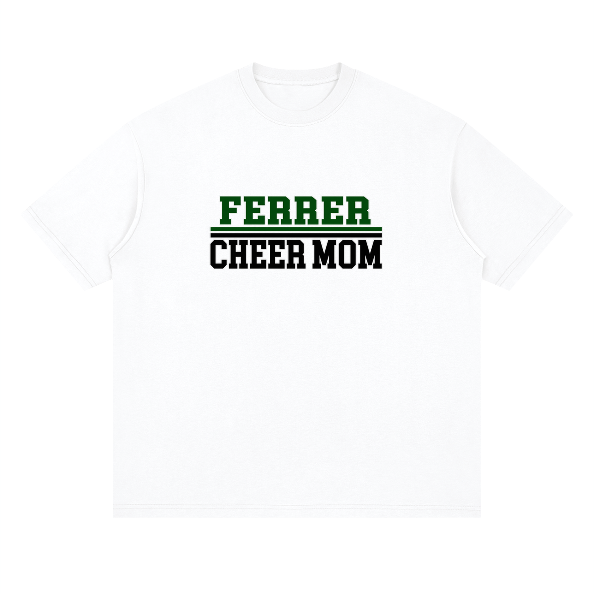 Cheer Mom Streetwear Loose Drop Shoulder T-Shirt