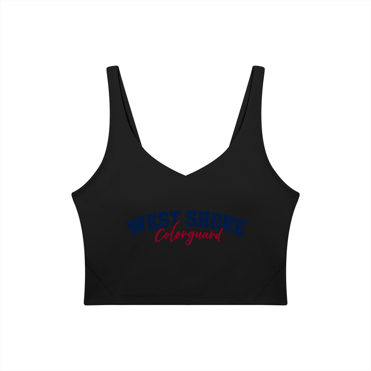 Cursive West Shore Women's V-Neck Yoga Sports Bra