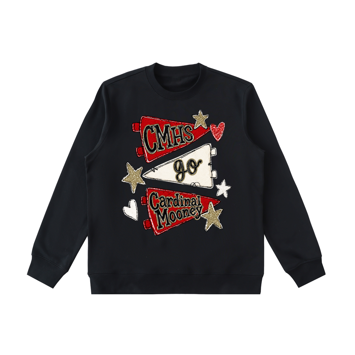 Lets Go Cardinal Mooney Essential Heavyweight Crewneck Sweatshirt