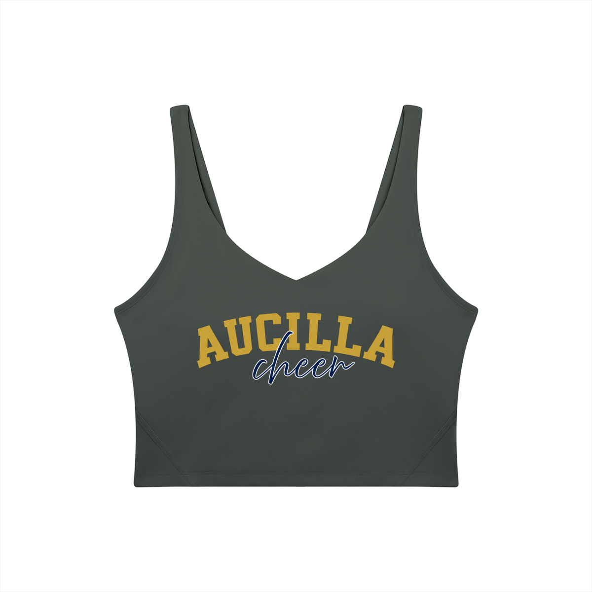 Cursive Aucilla Women's V-Neck Yoga Sports Bra