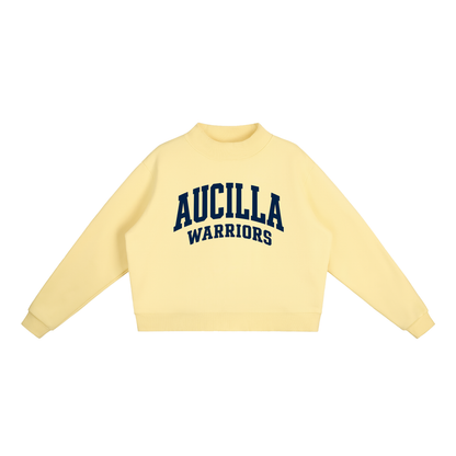 Basic 2 Aucilla Essential Fleece Mock-Neck Crew Sweatshirt