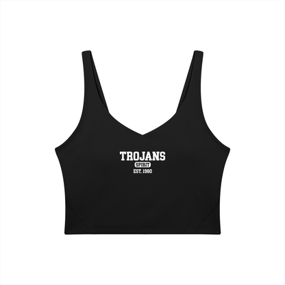 Old School Silver Valley Women's V-Neck Yoga Sports Bra