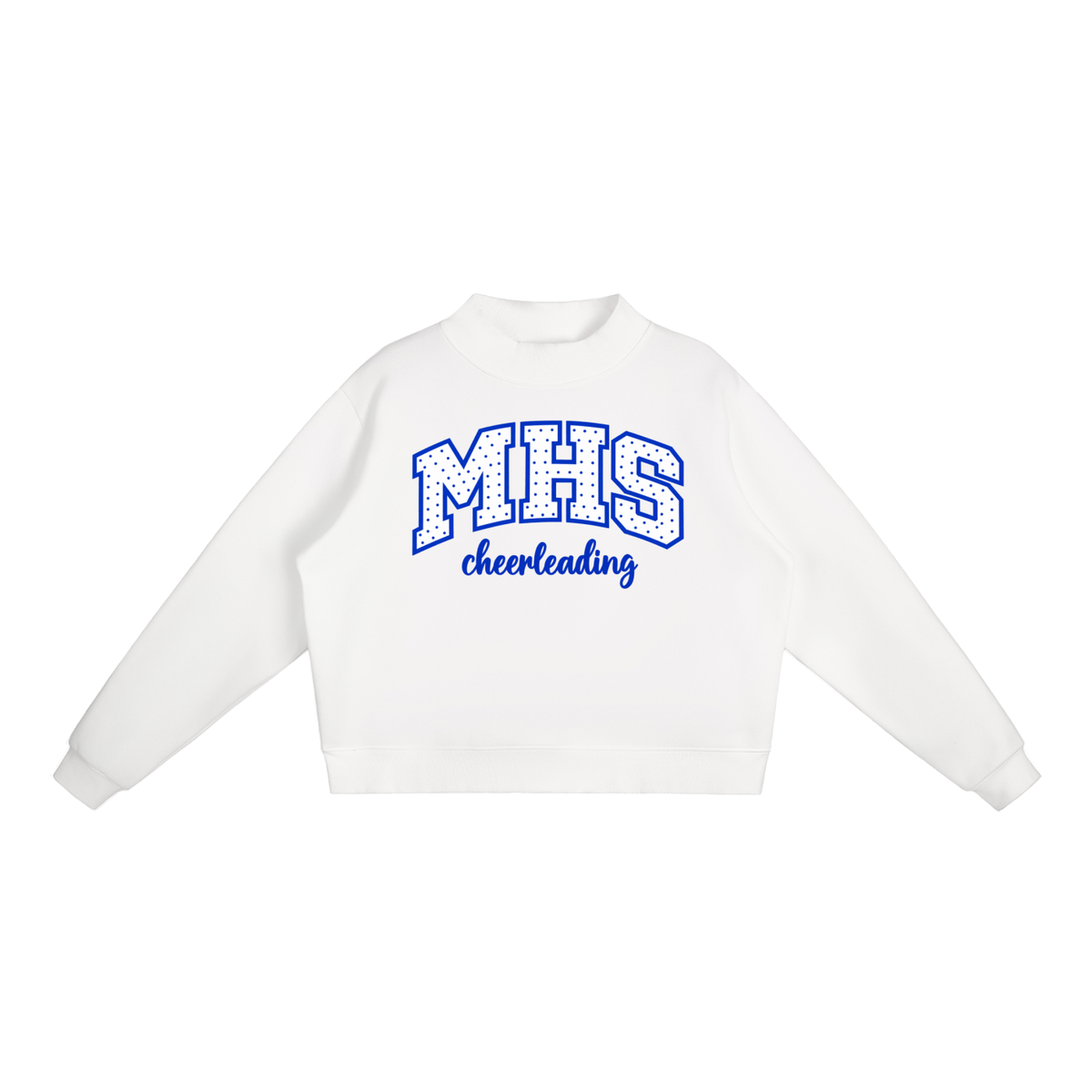 Essential Fleece Mock-Neck Crew Sweatshirt
