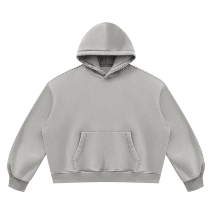 Unisex Vintage Wash Boxy Fleece Hoodie