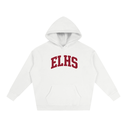 Polka Dot East Lyme Oversize Fleeced Hoodie