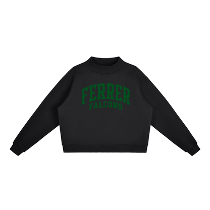 Basic 2 St Vincent Ferrer Essential Fleece Mock-Neck Crew Sweatshirt (printed)