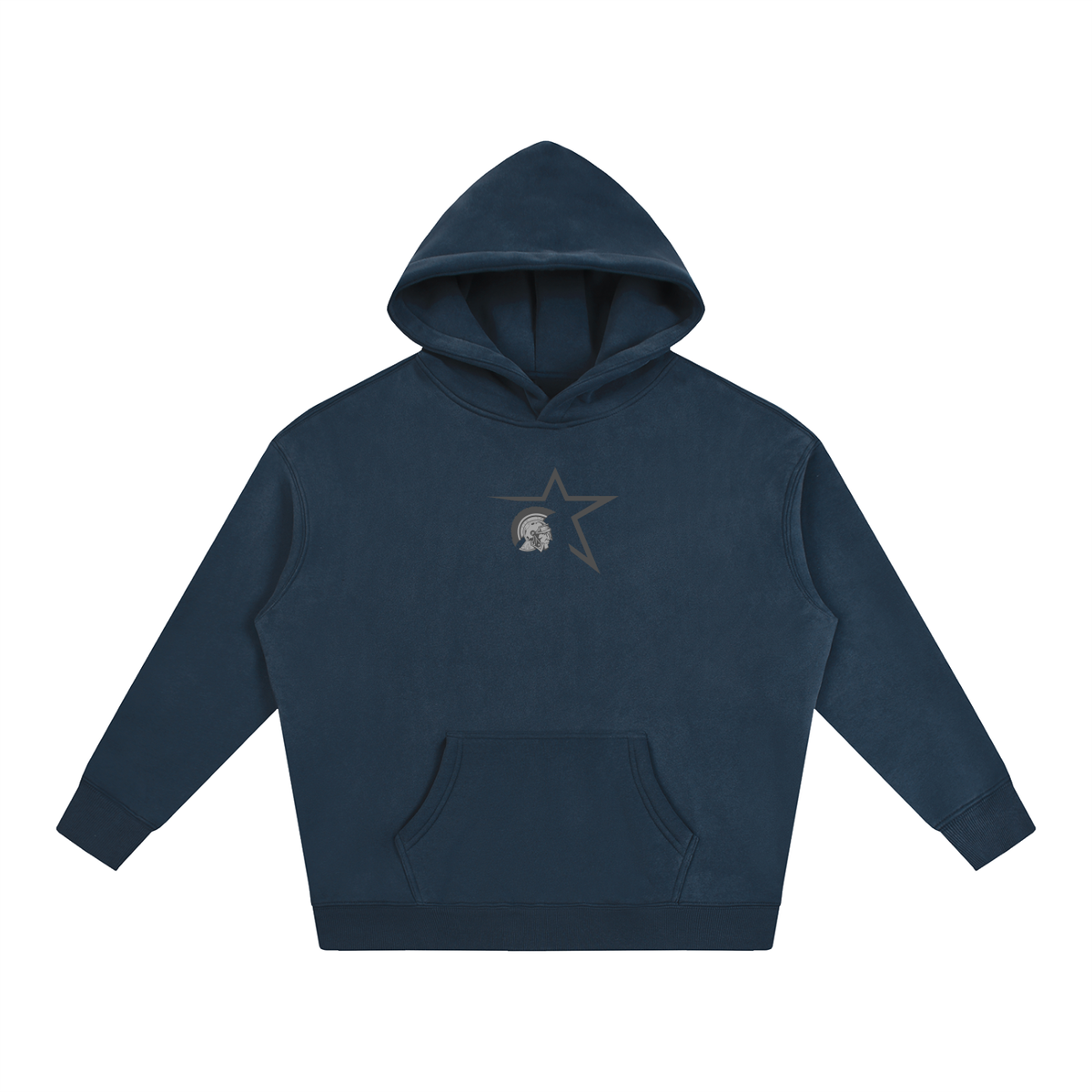 Vector Star Front Silver Valley Oversize Fleeced Hoodie