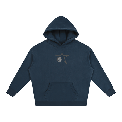 Vector Star Front Silver Valley Oversize Fleeced Hoodie