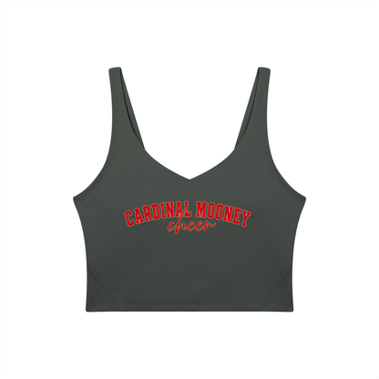 Cursive Cardinal Mooney Women's V-Neck Yoga Sports Bra