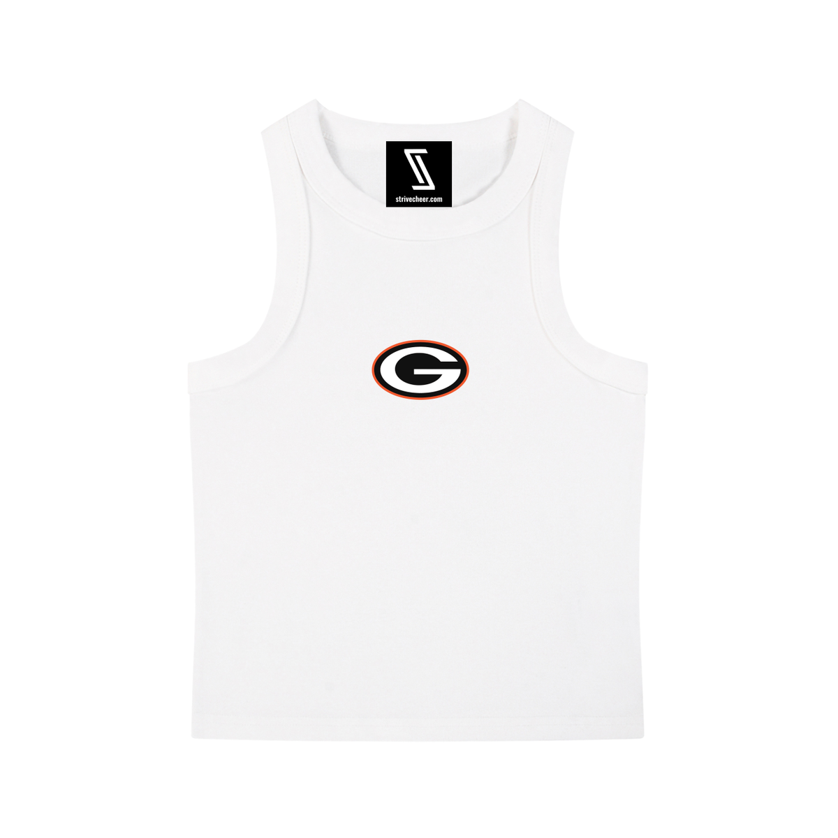 Mascot Green Bulldogs Snow Washed Tank Top