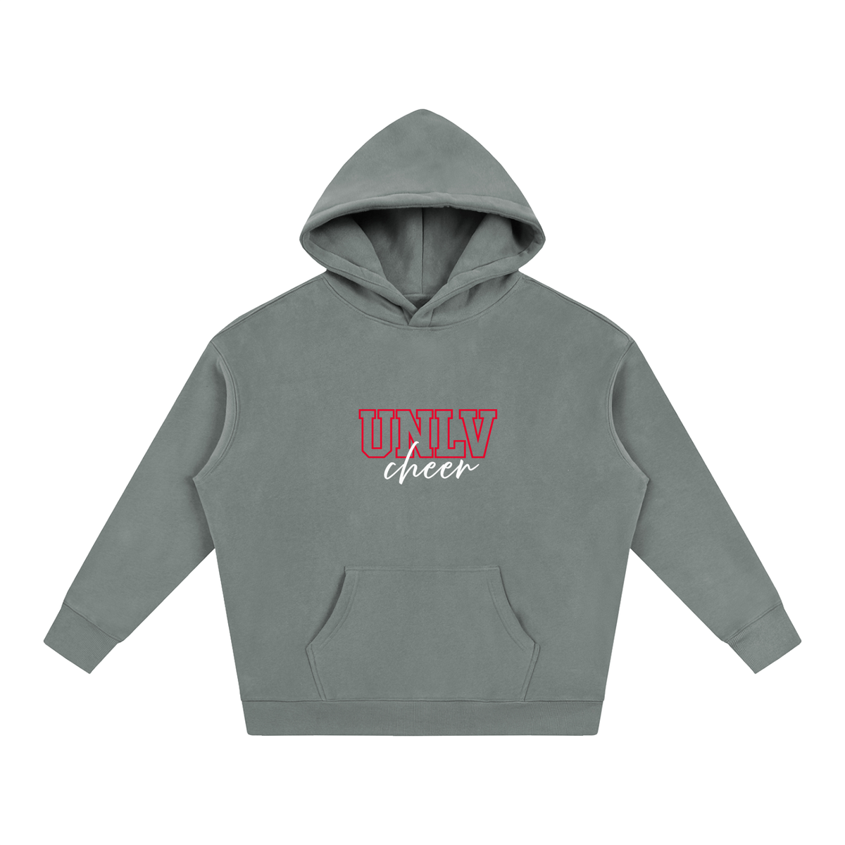 Cursive Front UNLV Oversize Fleeced Hoodie