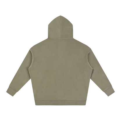 Basic 1 Green Bulldogs Oversize Fleeced Hoodie