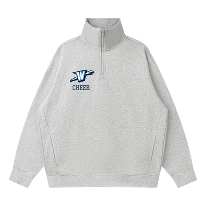 Quarter-Zip Drop Shoulder Sweatshirt