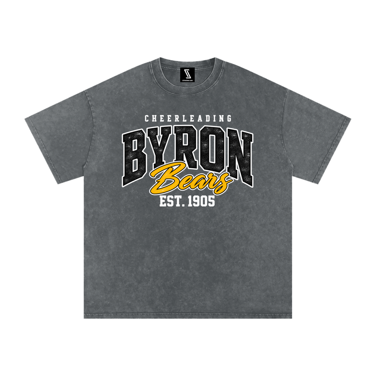 Vintage Byron Snow Washed Oversized Cotton T-Shirt