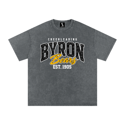 Vintage Byron Snow Washed Oversized Cotton T-Shirt