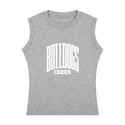 Basic 3 Green Bulldogs Women's Crewneck Tank Top