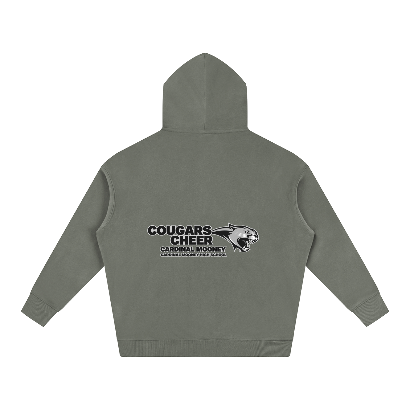 Vector Star Front Cardinal Mooney Oversize Fleeced Hoodie