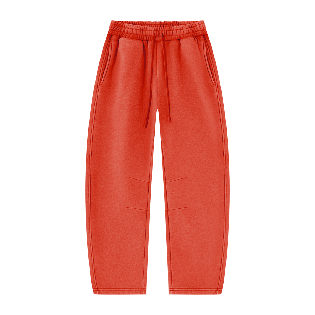 Unisex Vintage Wash Barrel Leg Fleece Sweatpants